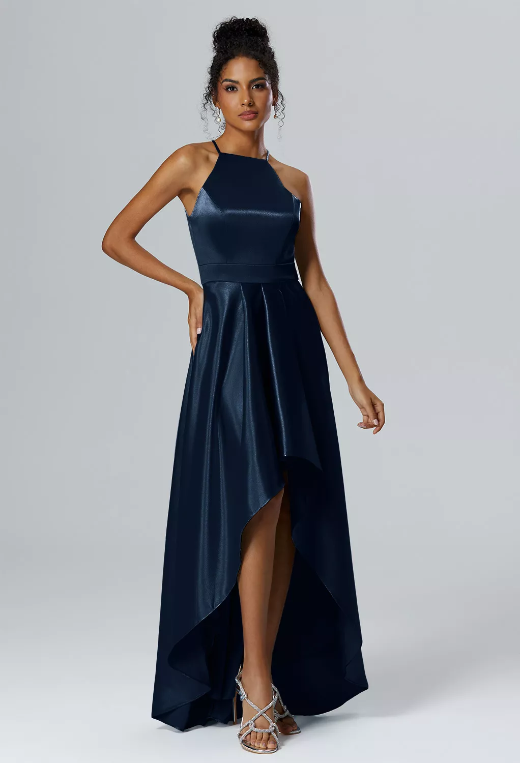 AW Marlene Dark Navy  Beach Wedding Guest Dresses